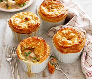 Chicken, Leek & Mushroom Pot Pies