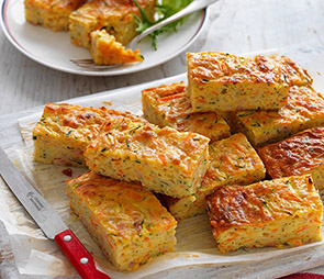 Zucchini & Bacon Slice