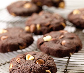 Triple Chocolate Chunk Cookies