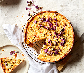 Classic Quiche Lorraine with a simple homemade pastry