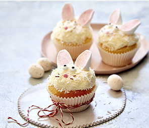 Easy Easter Bunny Cupcakes