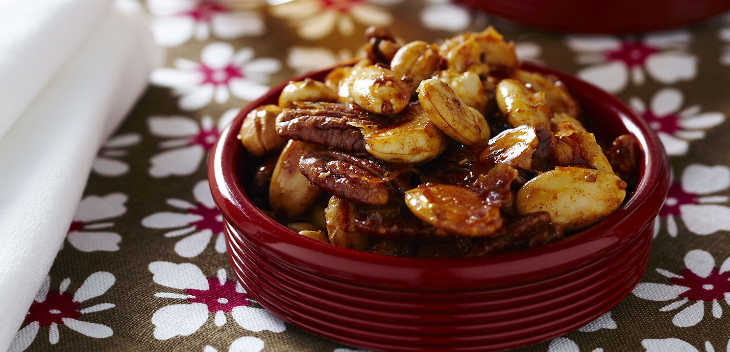 Sweet and Spicy Roasted Nuts Recipe